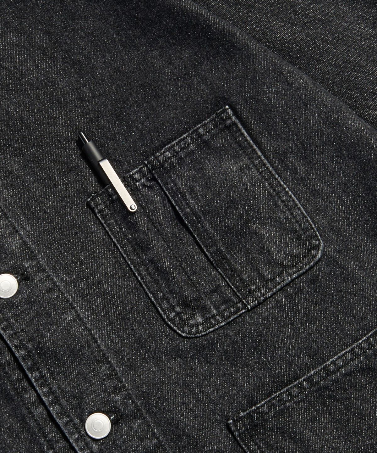 에스피오나지(ESPIONAGE) 50s American Denim Coverall Washed Black