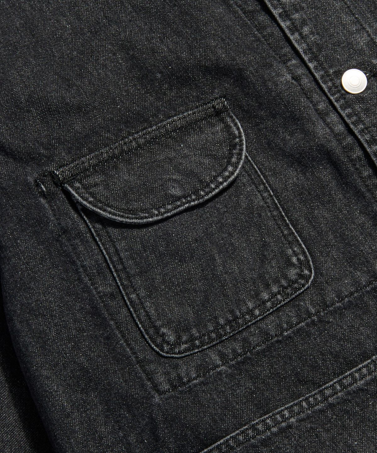 에스피오나지(ESPIONAGE) 50s American Denim Coverall Washed Black