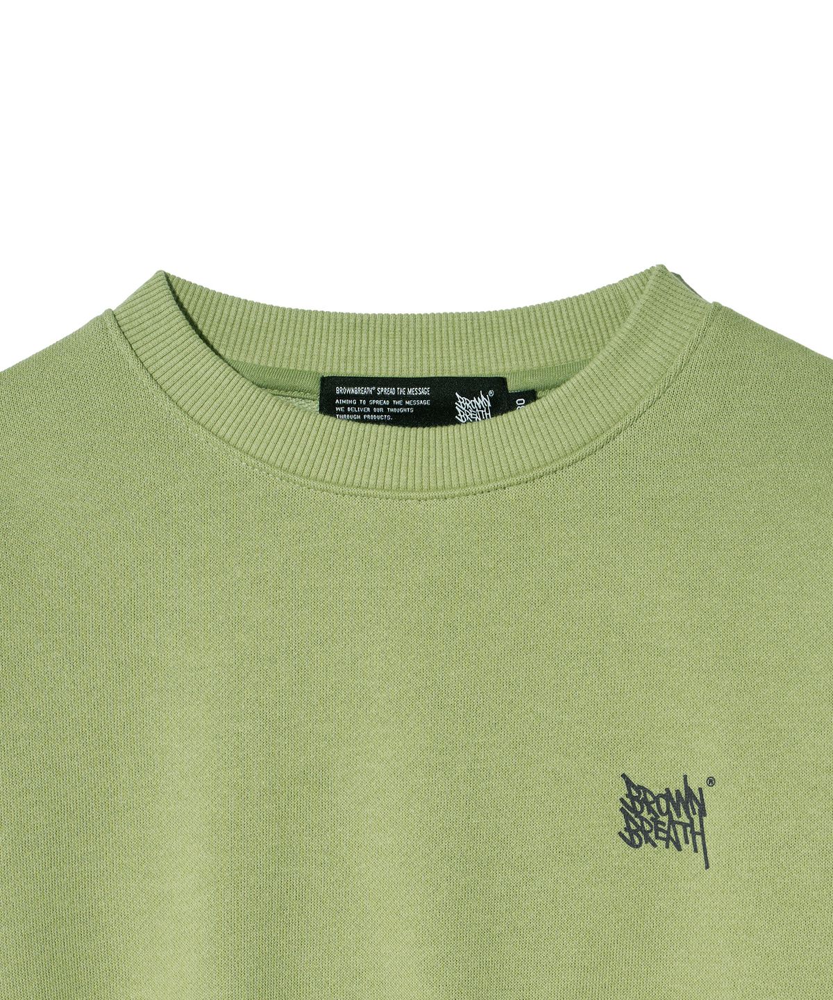 브라운브레스 키즈(BROWNBREATH KIDS) KIDS TAG CREWNECK - KHAKI