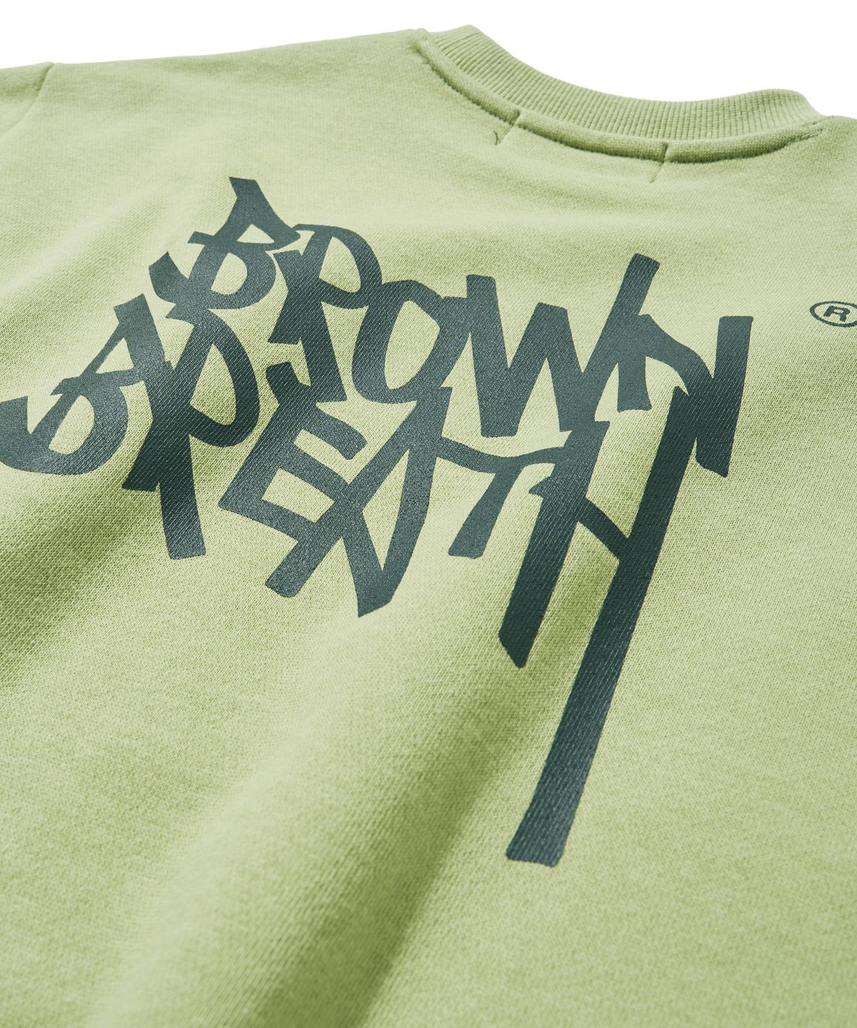브라운브레스 키즈(BROWNBREATH KIDS) KIDS TAG CREWNECK - KHAKI