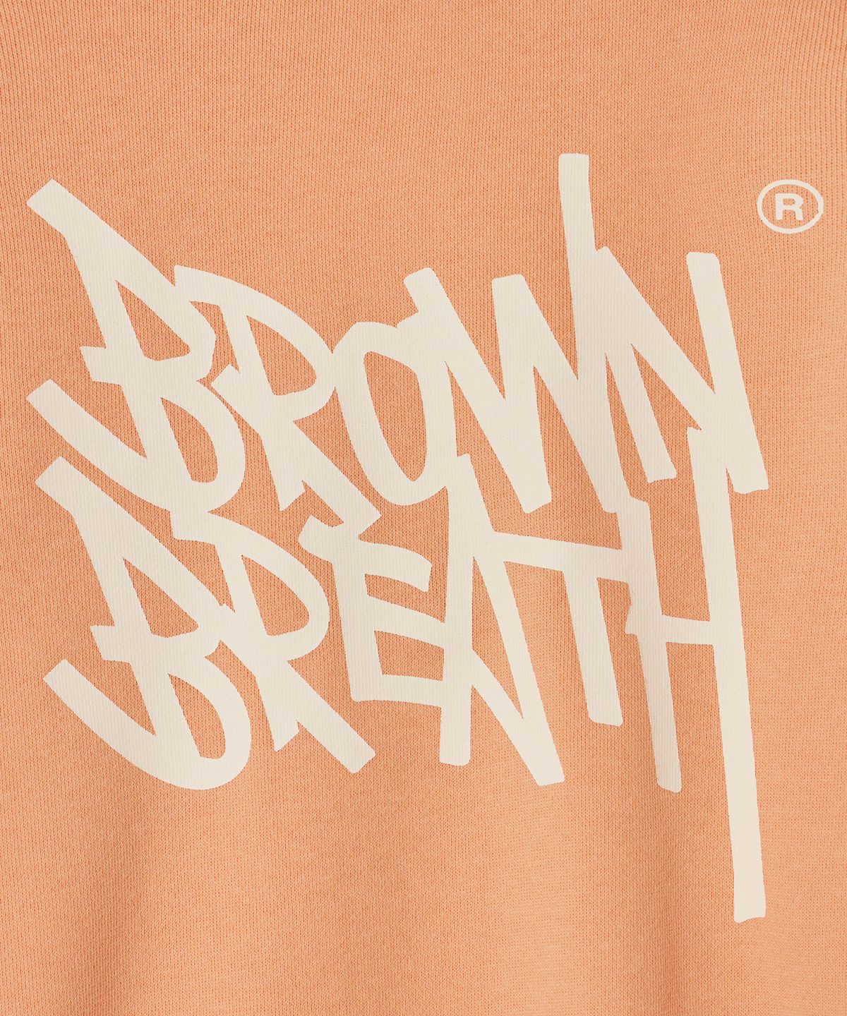 브라운브레스 키즈(BROWNBREATH KIDS) KIDS TAG CREWNECK - ORANGE