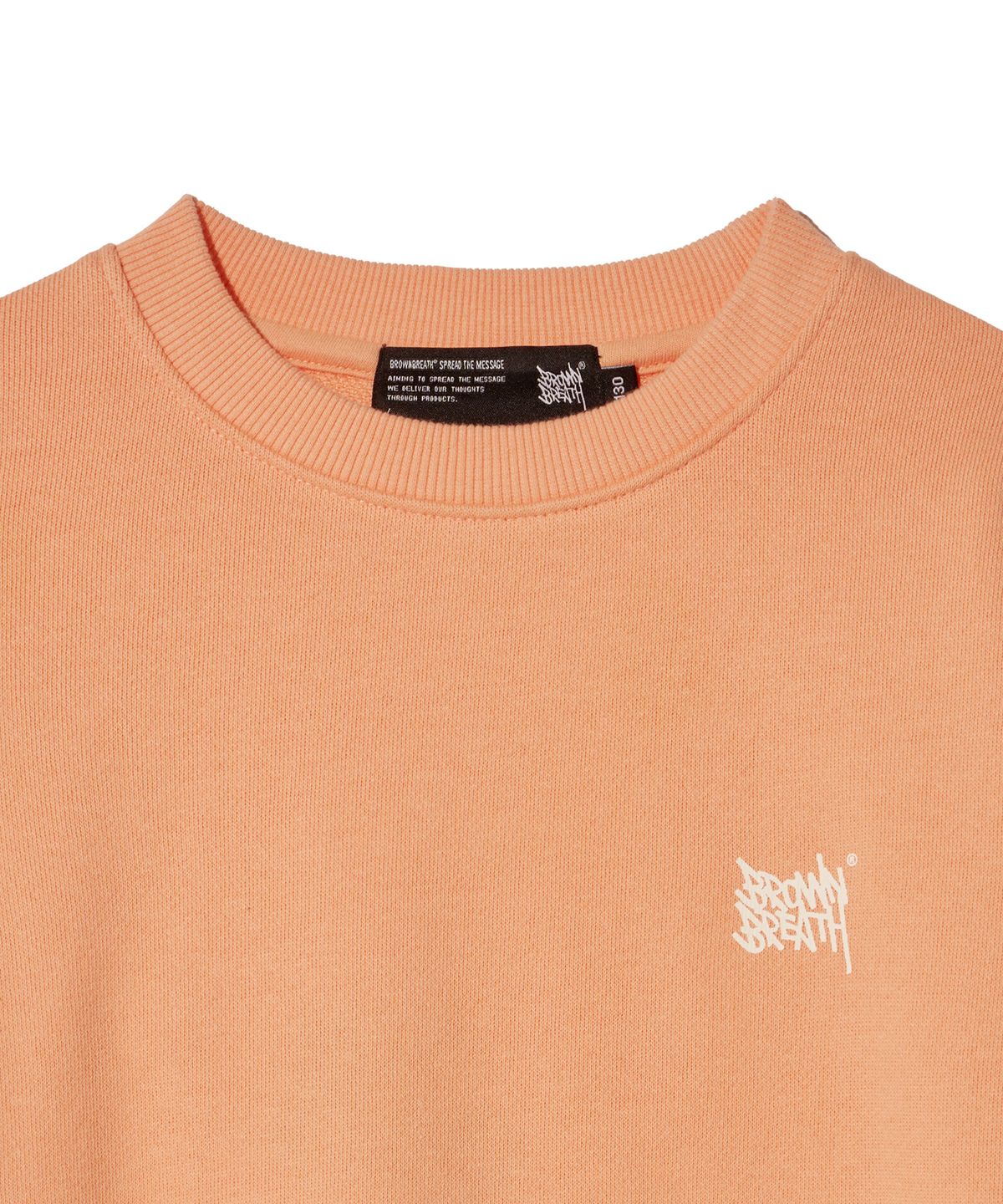 브라운브레스 키즈(BROWNBREATH KIDS) KIDS TAG CREWNECK - ORANGE