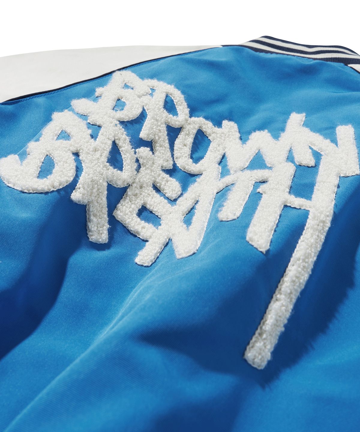 브라운브레스 키즈(BROWNBREATH KIDS) KIDS EMBLEM BASEBALL JACKET - BLUE