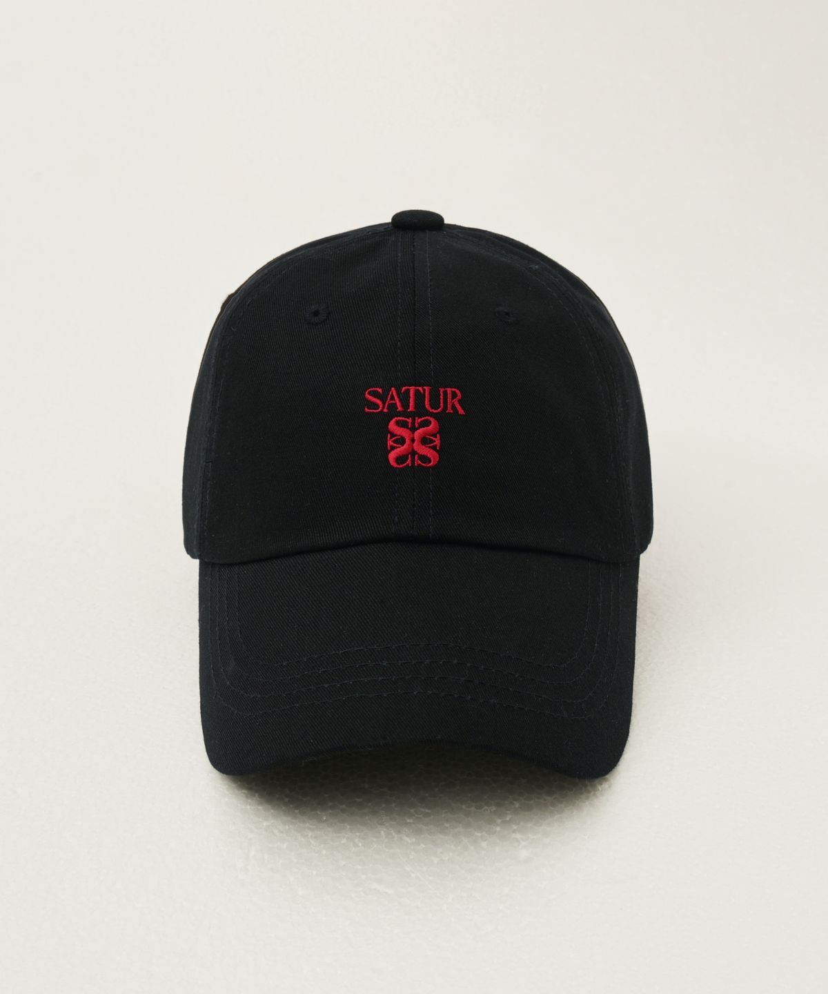 세터(SATUR) 클래식 로고 볼캡 아트 레드