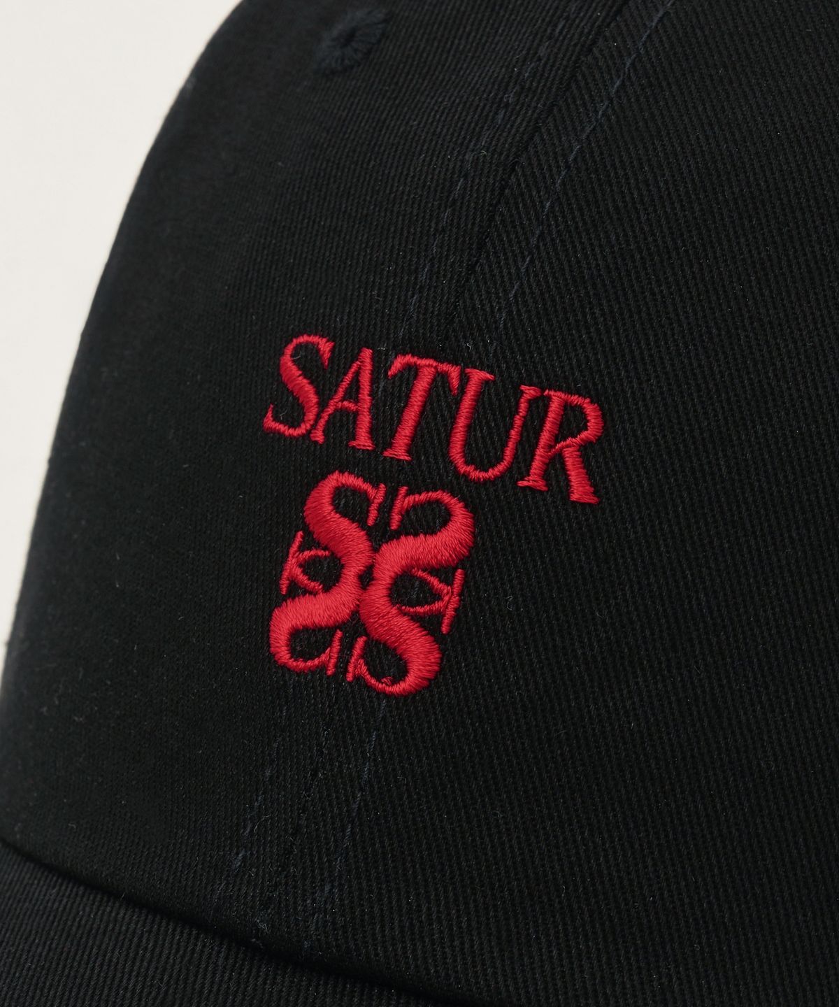세터(SATUR) 클래식 로고 볼캡 아트 레드