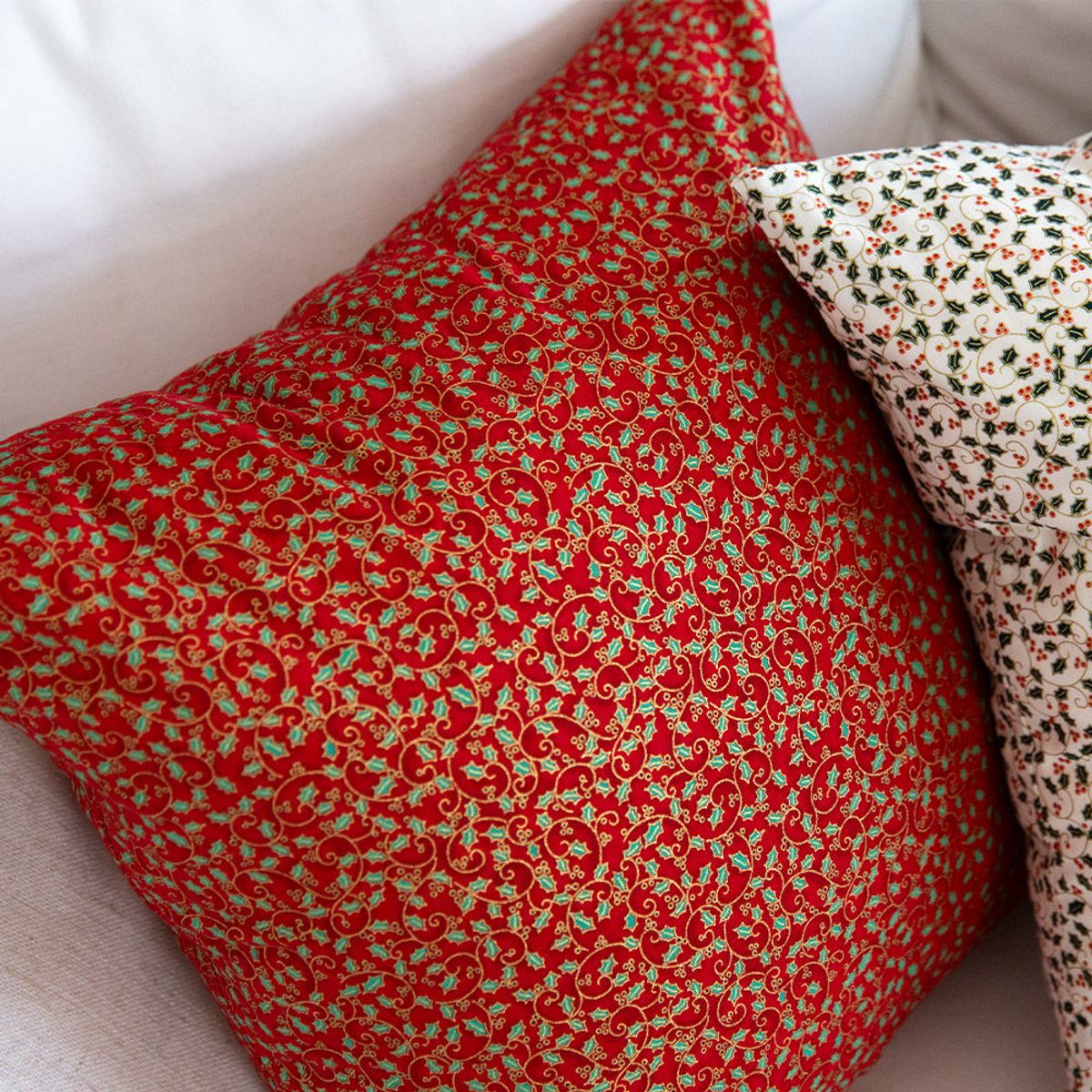 쿠션이야기(CUSHIONSTORY) 골든 베리 쿠션 커버 화이트