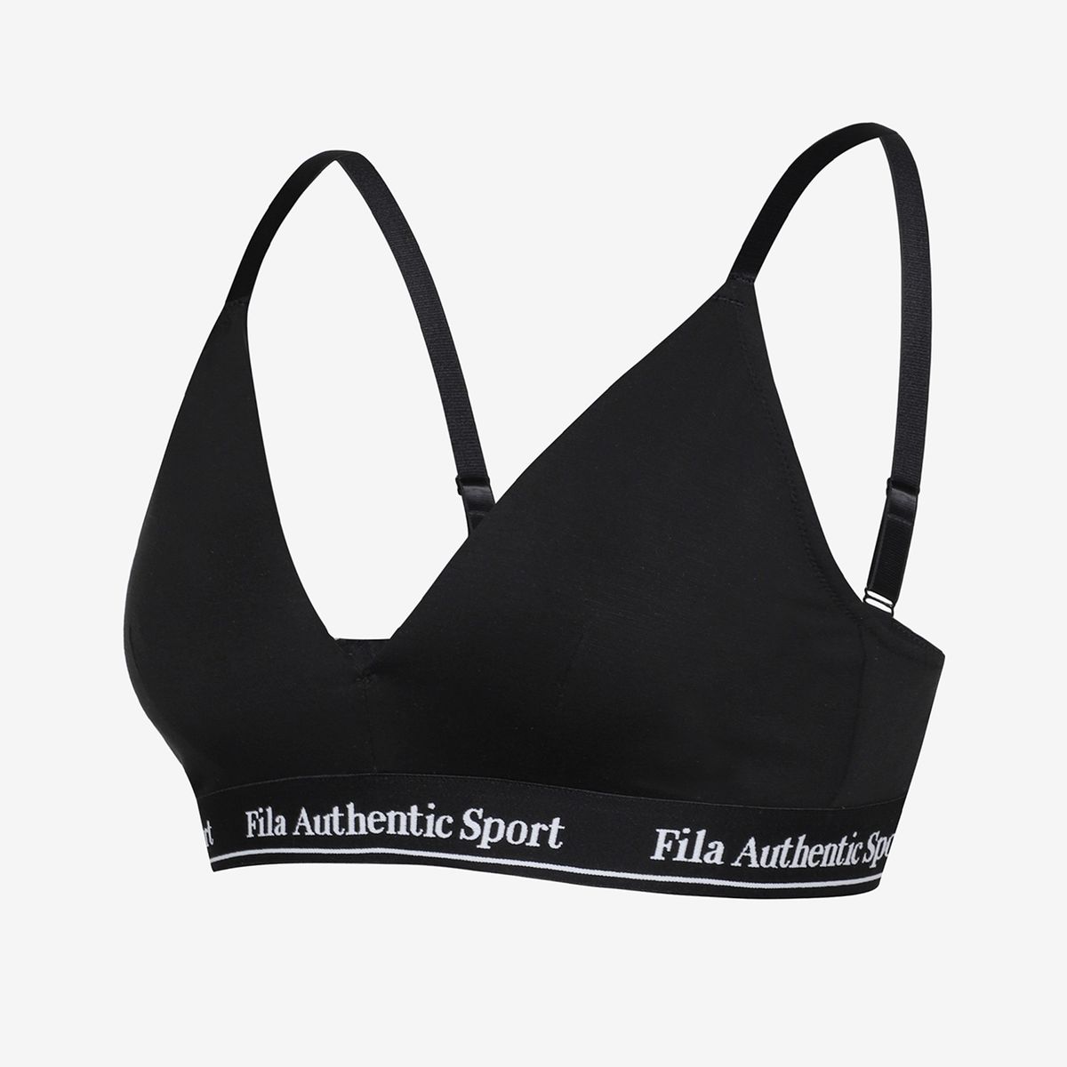 휠라언더웨어(FILA UNDERWEAR) 벨로 소프트 트라이앵글 브라(FI4BAH1103FBLK)