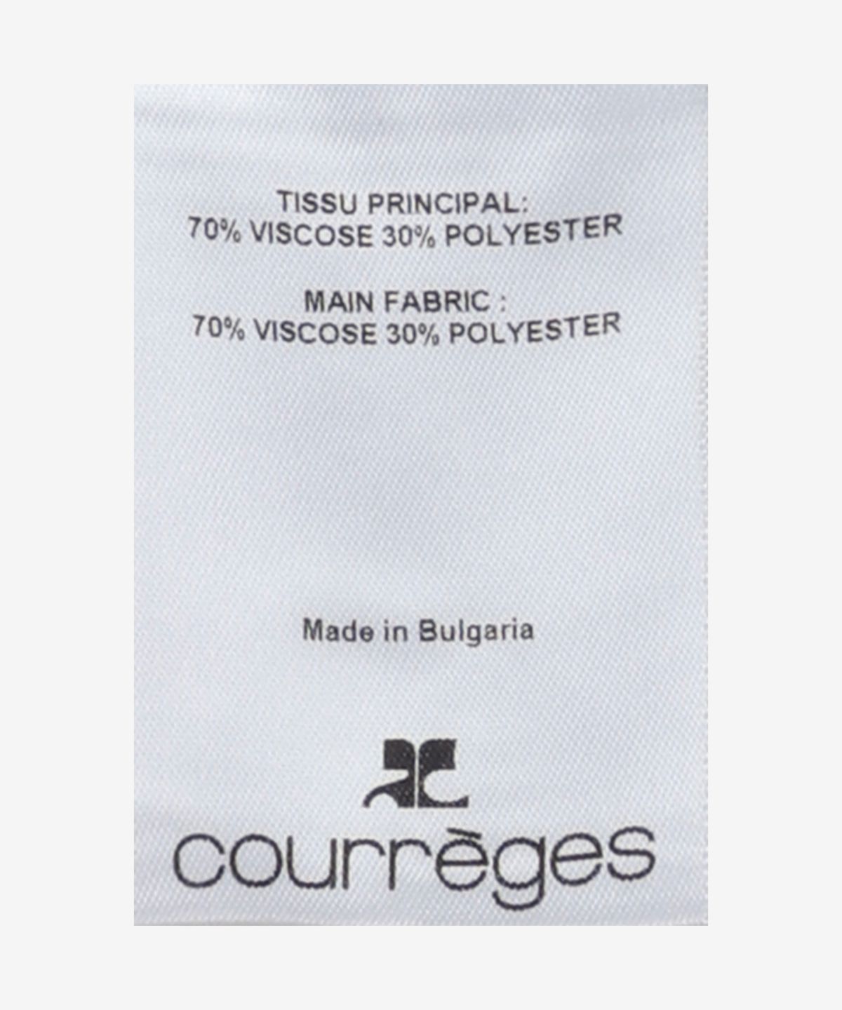꾸레쥬(COURREGES) 시그니처 포인티 립 니트 - 블랙 / VESMTO042FI00019999
