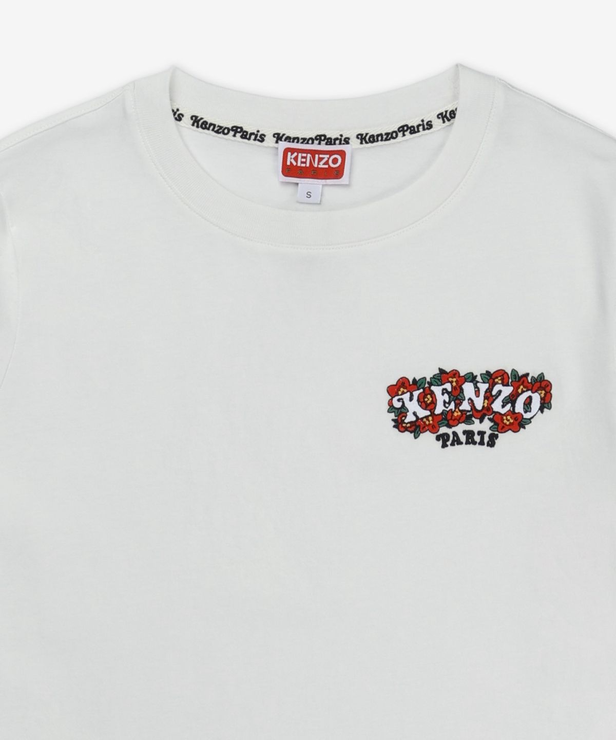 겐조(KENZO) 겐조 베르디 마켓 반소매 티셔츠 - 오프 화이트 / FF52TS1544SO02