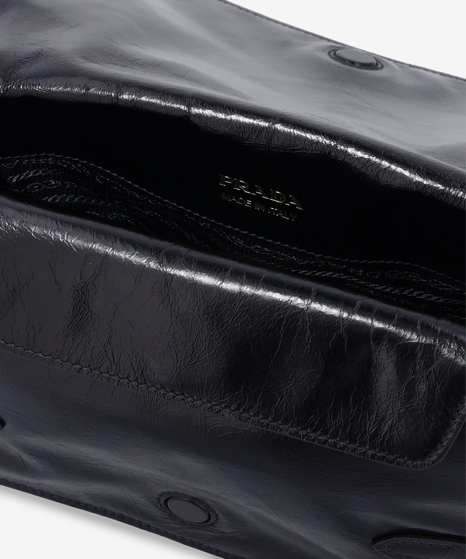 MUSINSA | PRADA Triangle Logo Shoulder Bag - Black