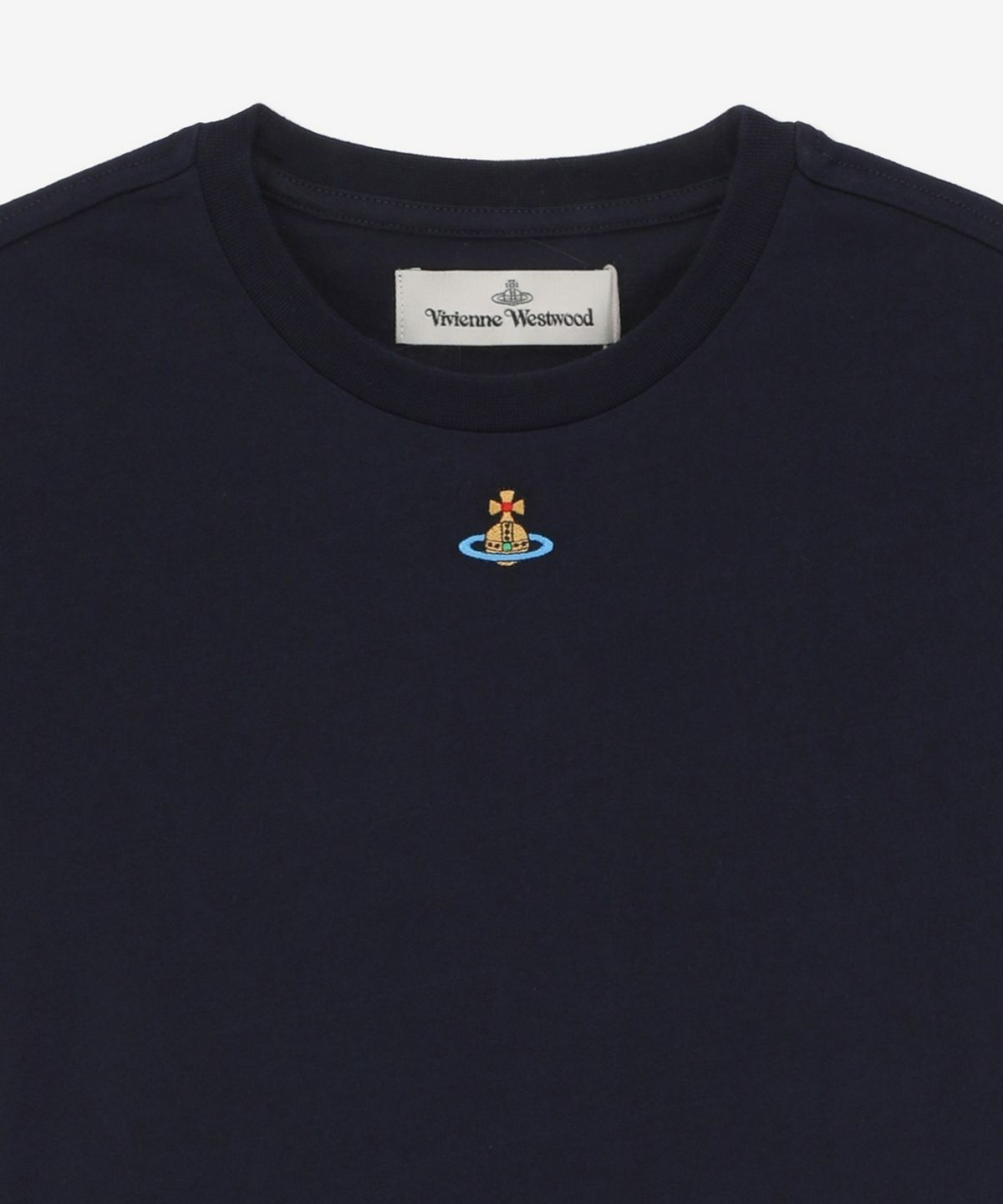 비비안 웨스트우드(VIVIENNE WESTWOOD) ORB 페루 반소매 티셔츠 - 네이비 / 3G010017J001MK410