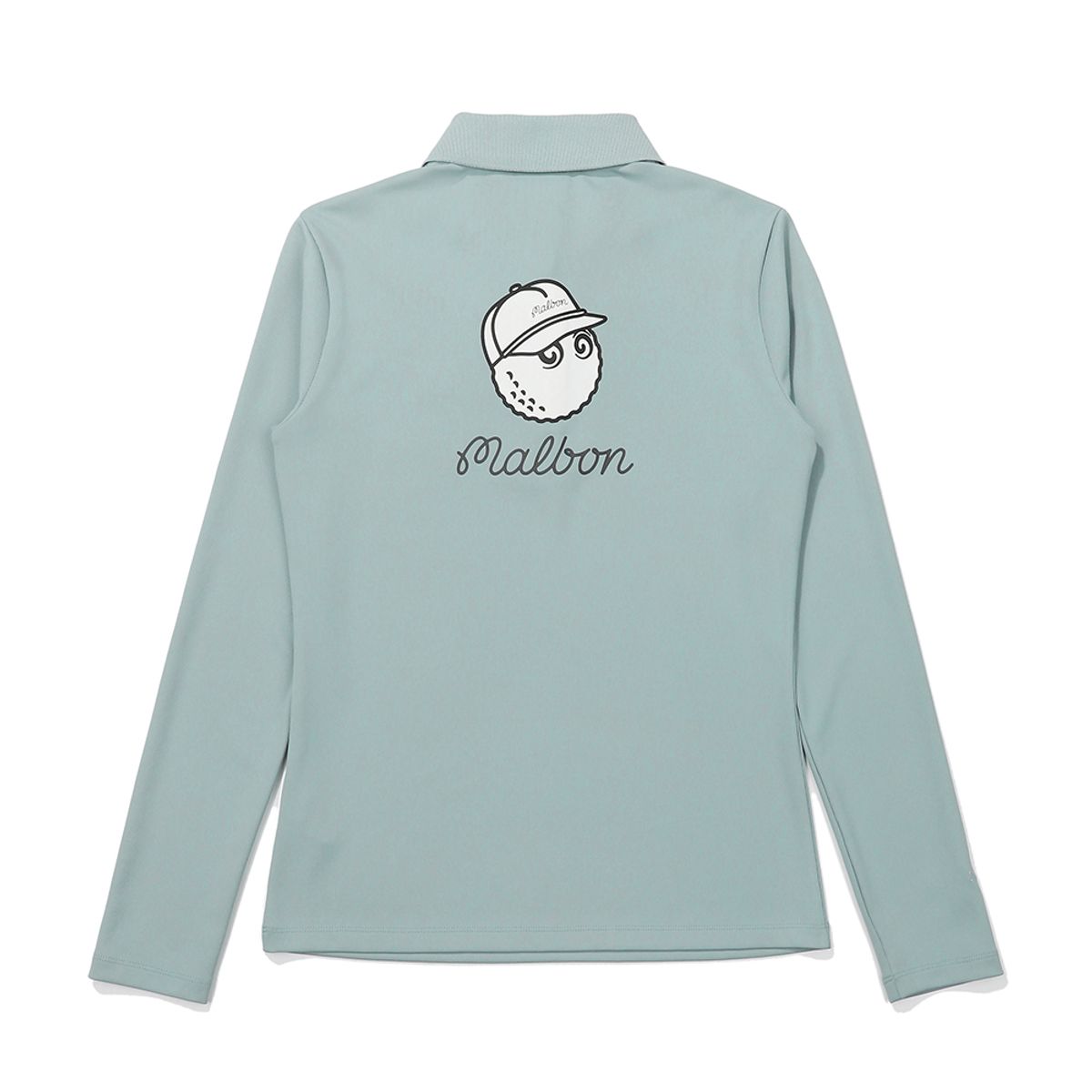 말본 골프(MALBON GOLF) 카라 포인트 긴팔 티셔츠 DARK MINT (WOMAN)