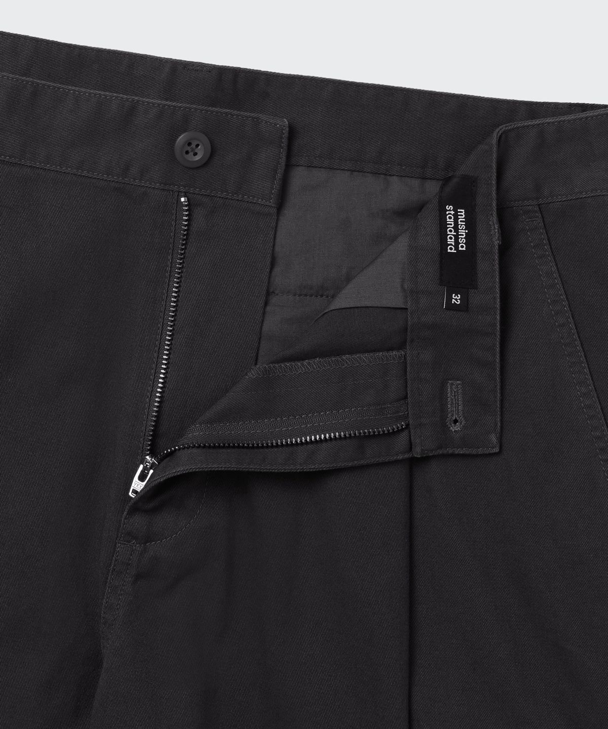 무신사 스탠다드(MUSINSA STANDARD) 원 턱 카고 버뮤다 팬츠 [다크 그레이]