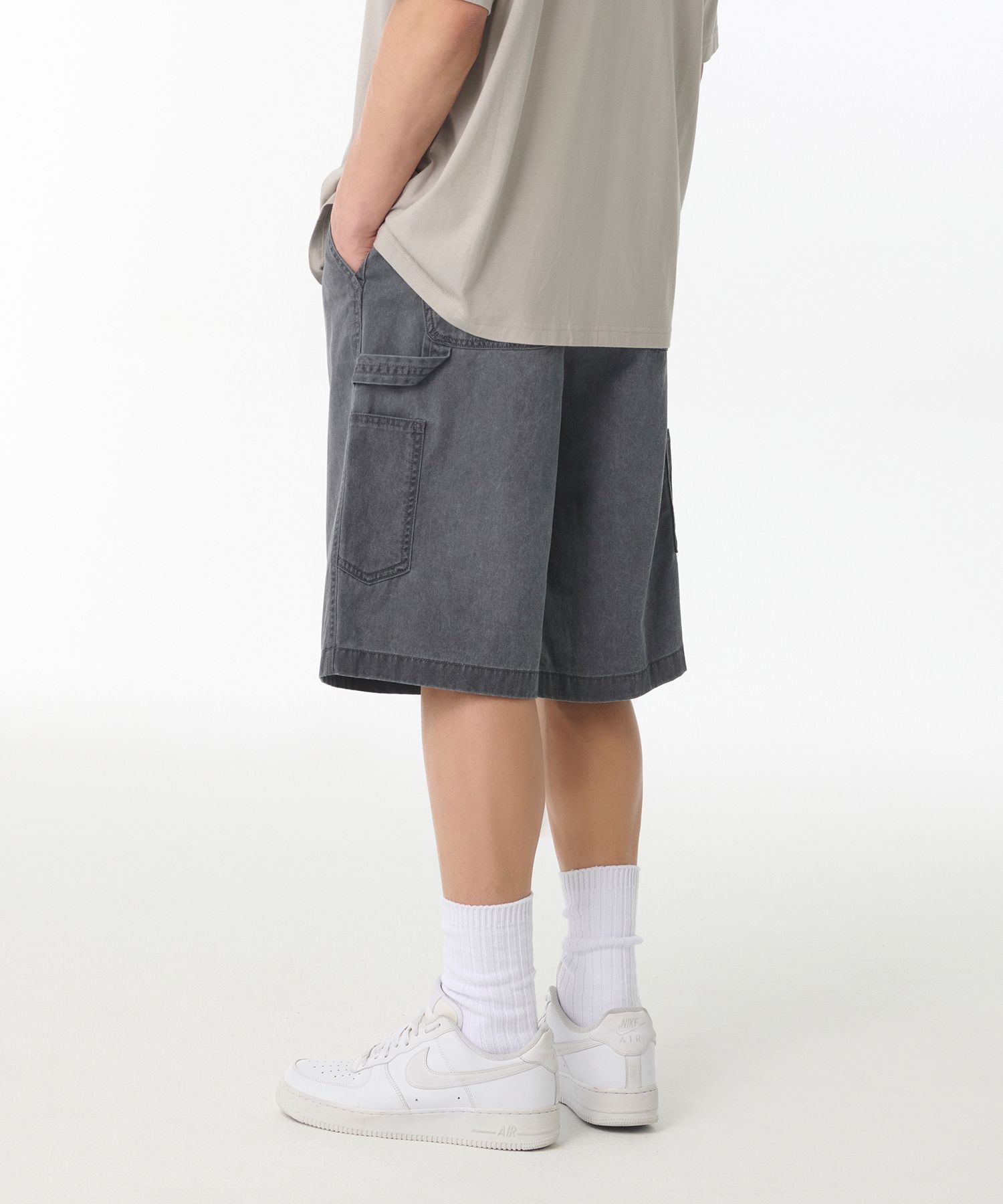 ★MUSINSA STANDARD★ Pigment Carpenter Bermuda Pants Charcoa MUSINSA | MUSINSA STANDARD Pigment Carpenter Bermuda Pants