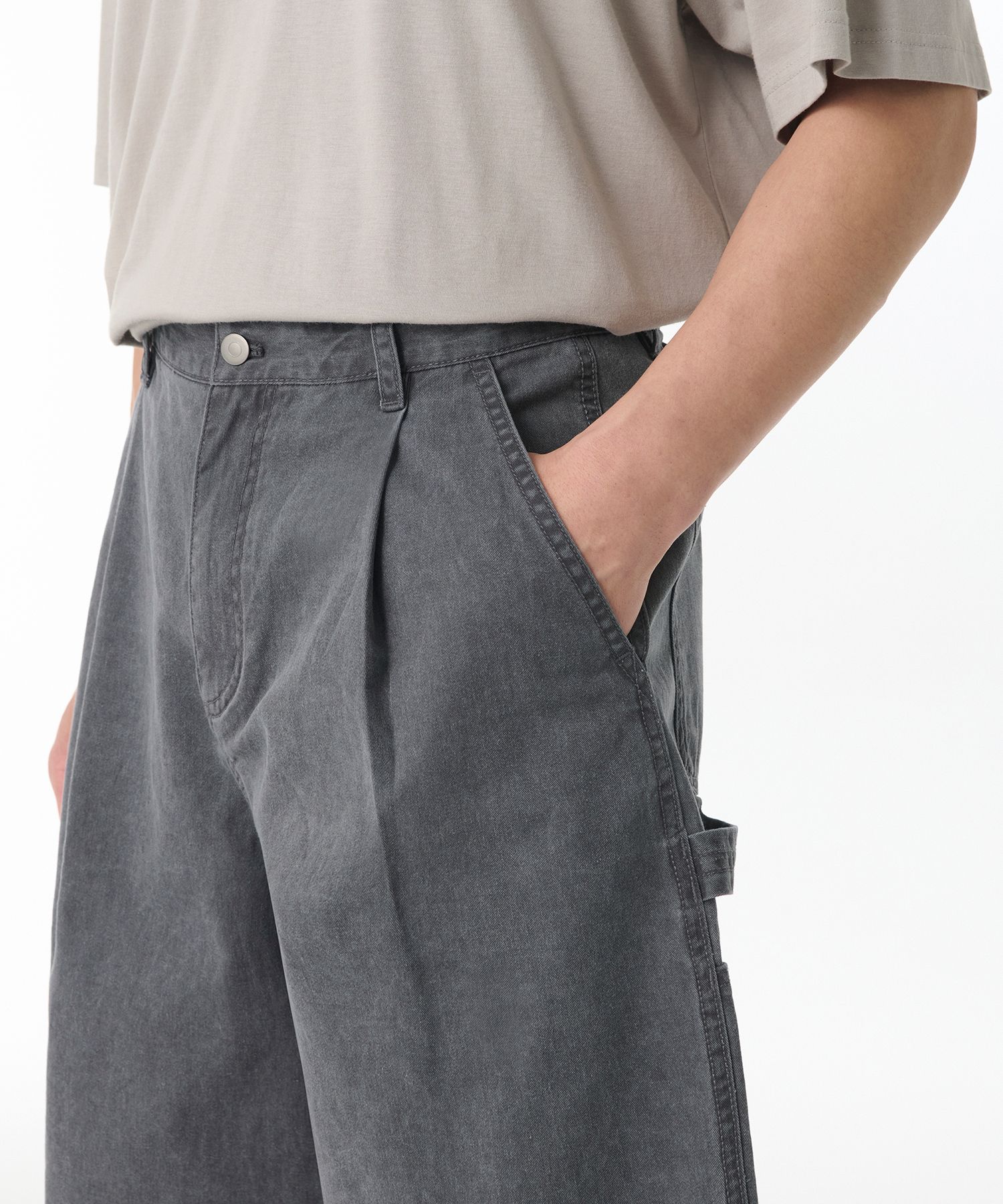 ★MUSINSA STANDARD★ Pigment Carpenter Bermuda Pants Charcoa MUSINSA | MUSINSA STANDARD Pigment Carpenter Bermuda Pants