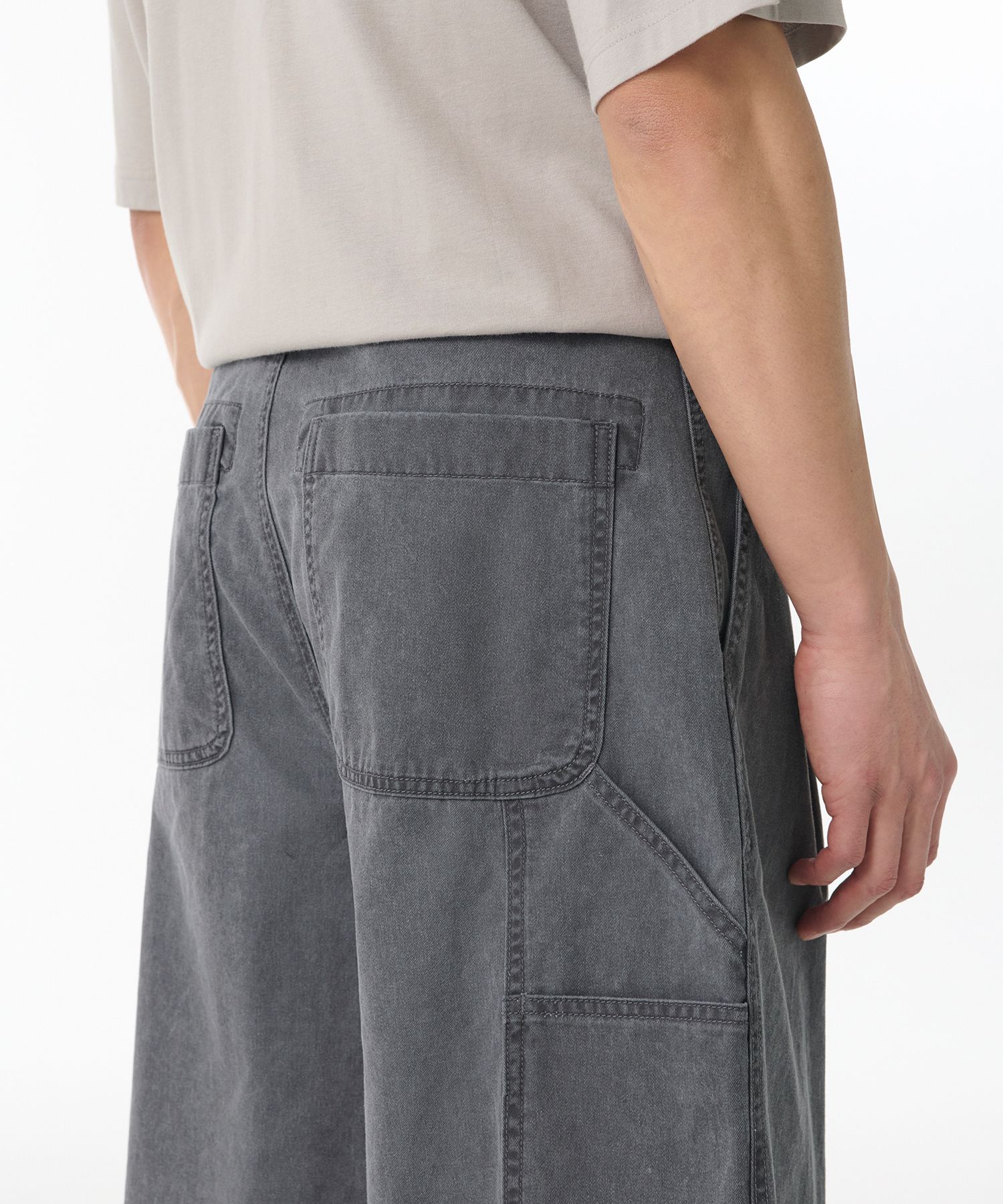 ★MUSINSA STANDARD★ Pigment Carpenter Bermuda Pants Charcoa MUSINSA | MUSINSA STANDARD Pigment Carpenter Bermuda Pants