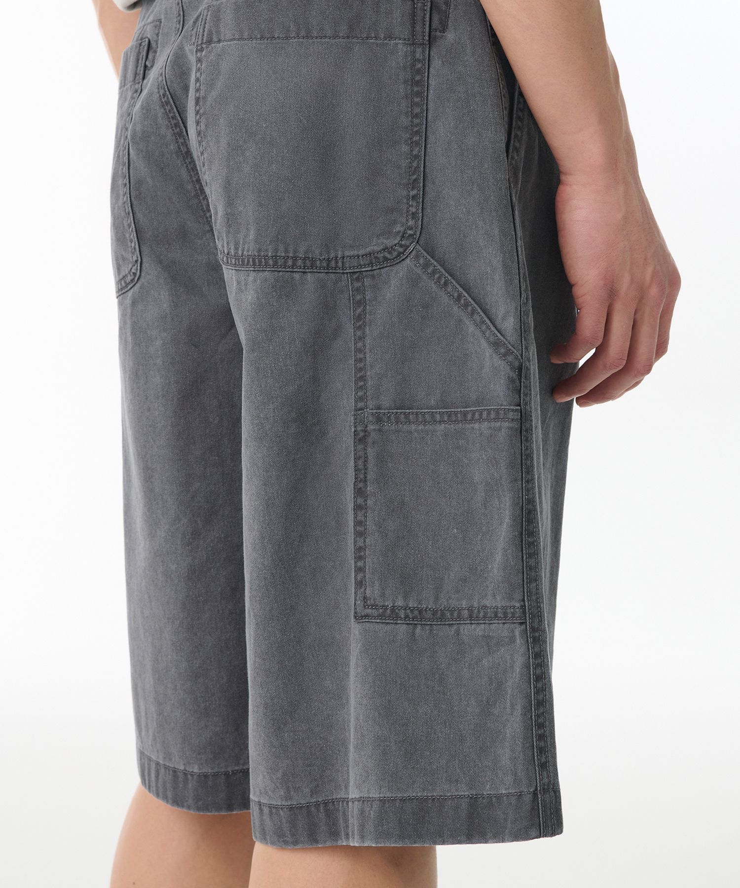 ★MUSINSA STANDARD★ Pigment Carpenter Bermuda Pants Charcoa MUSINSA | MUSINSA STANDARD Pigment Carpenter Bermuda Pants