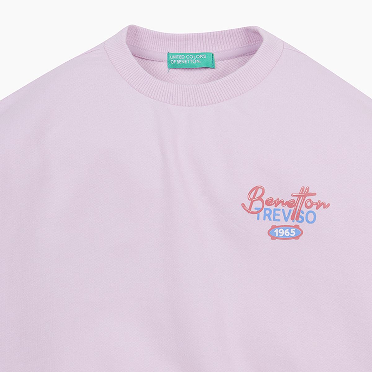 베네통키즈(BENETTONKIDS) 로고플레이 맨투맨_QAMT10511LV