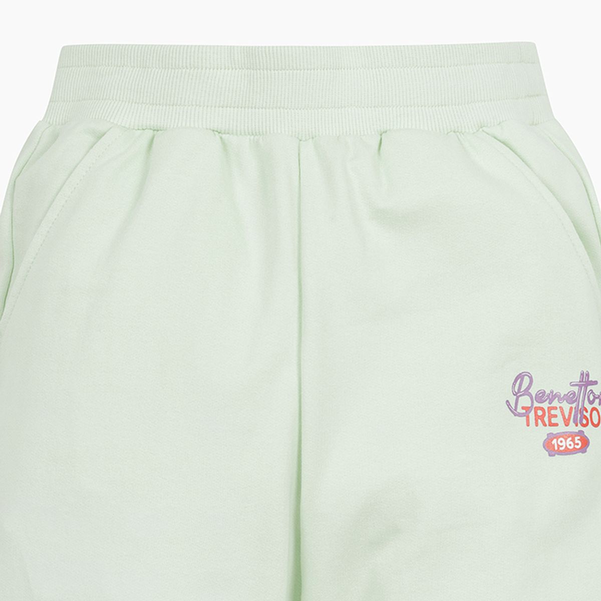 베네통키즈(BENETTONKIDS) 레터링 조거팬츠_QATP04511MT