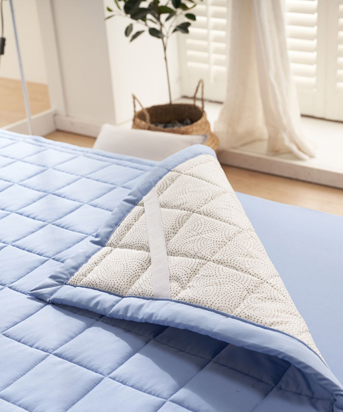 샤이닝홈(SHININGHOME) 마인 S14 40수 순면 논슬립 침대패드 SS/Q/K 3size 8컬러