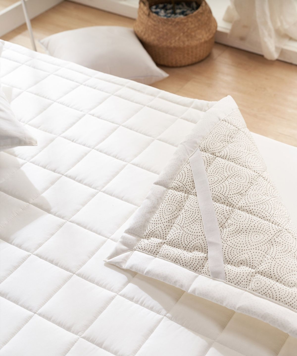 샤이닝홈(SHININGHOME) 마인 S14 40수 순면 논슬립 침대패드 SS/Q/K 3size 8컬러