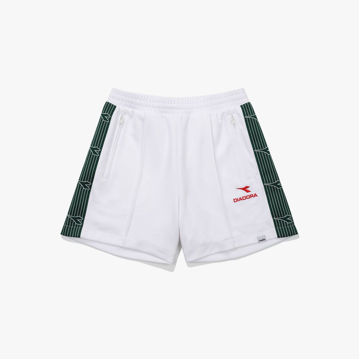 디아도라(diadora) 레거시 저지 트랙 쇼츠 우먼 OFF WHITE