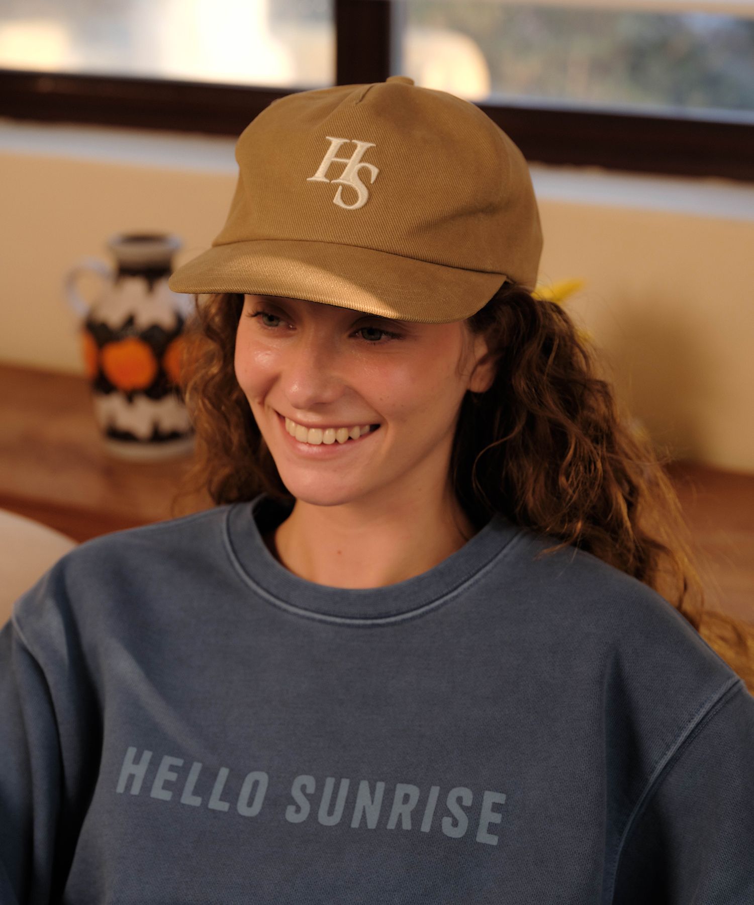 HELLO■HS Logo Relaxed Fit 5panel Cap_Khaki■送料込 MUSINSA | HELLO SUNRISE HS Logo Relaxed Fit 5panel Cap_Khaki