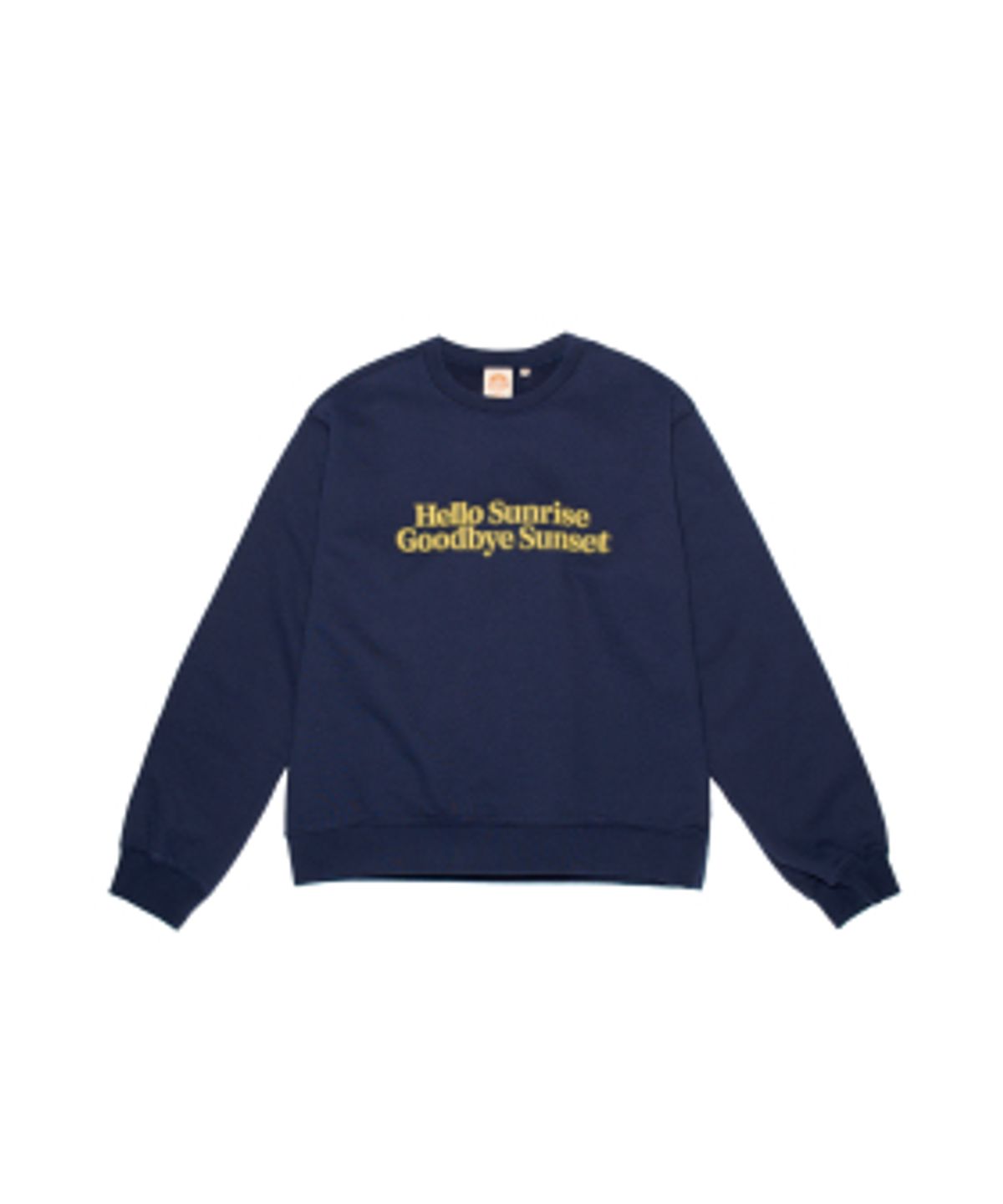 헬로 선라이즈(HELLO SUNRISE) Classic Typo Logo Sweatshirt_Navy