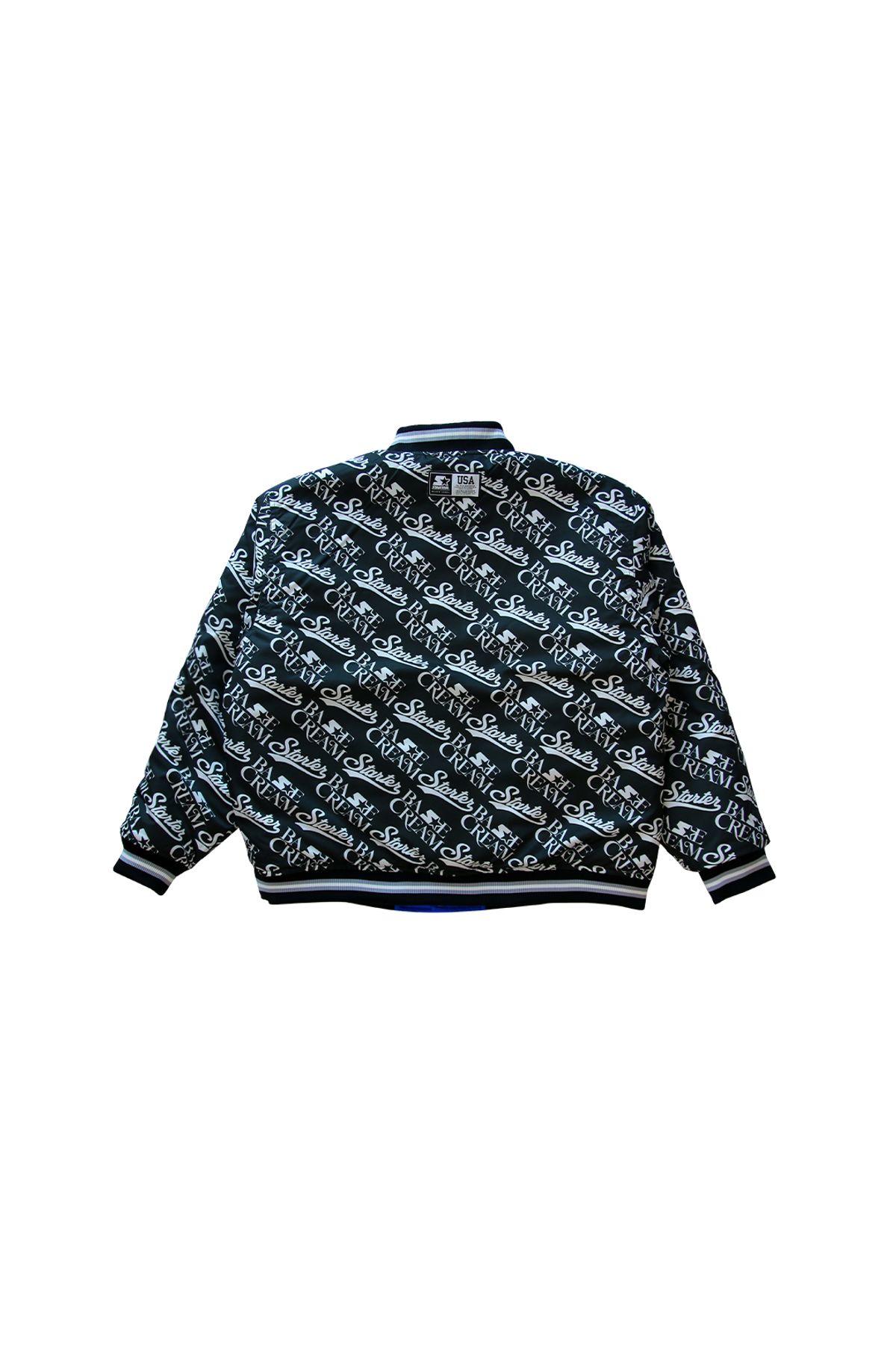 베이스크림(BASECREAM) STARTER x BASECREAM KUKA REVERSIBLE SATIN VARSITY JACKET