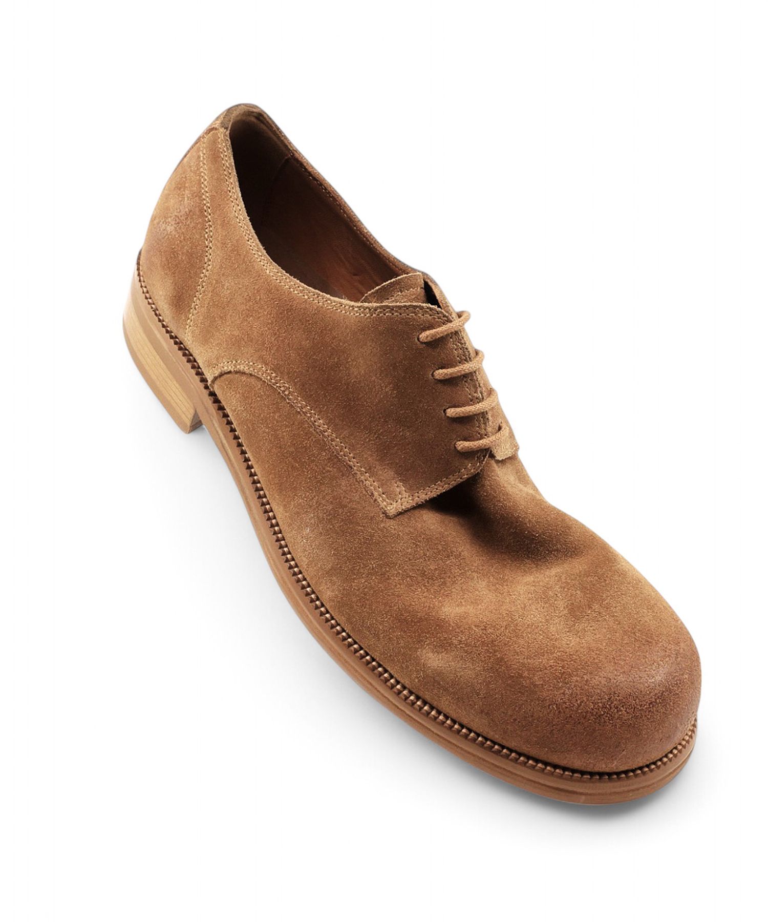MUSINSA | YASE Wooden Derby Shoes Cowhide Black