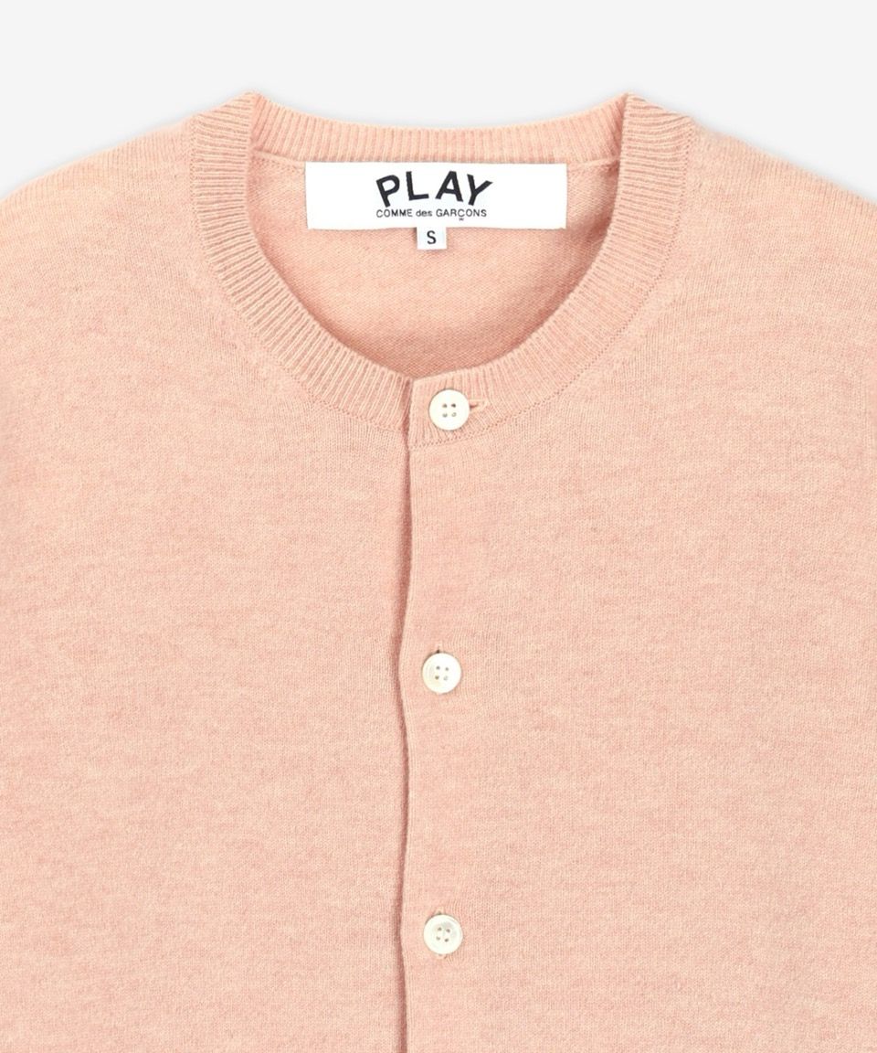 MUSINSA | COMME DES GARCONS PLAY Small Red Heart Logo Cardigan