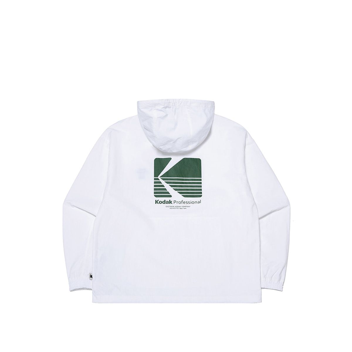 코닥(KODAK) 에센셜 빅로고 후드 피스테 WHITE