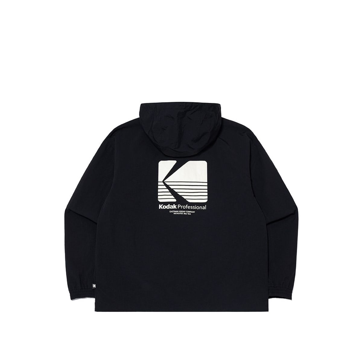 코닥(KODAK) 에센셜 빅로고 후드 피스테 BLACK