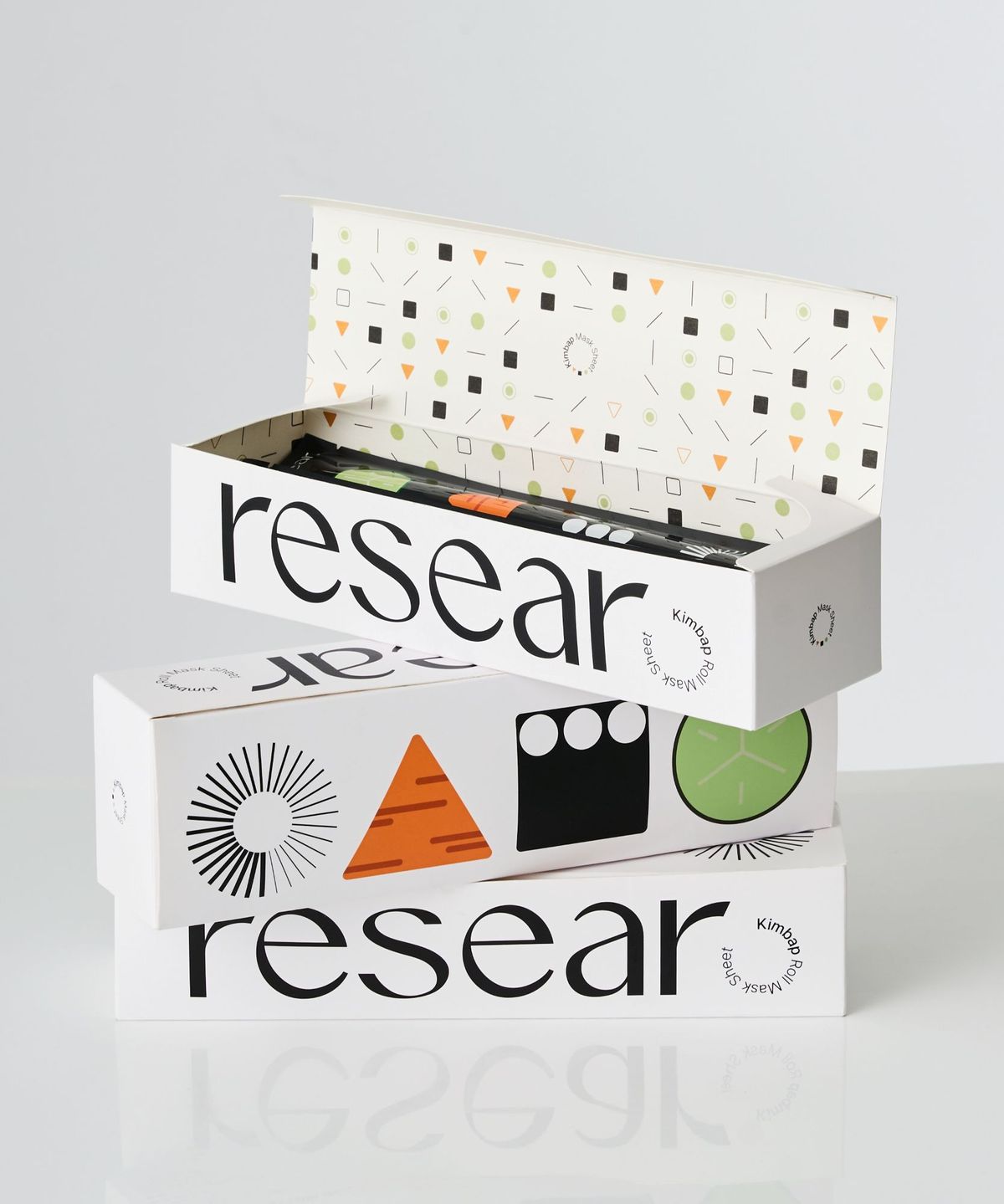 리써(RESEAR) 리써 김밥롤 마스크팩 10매입 1박스 붉은기 자극받은피부 쿨링 보습 진정 홍조