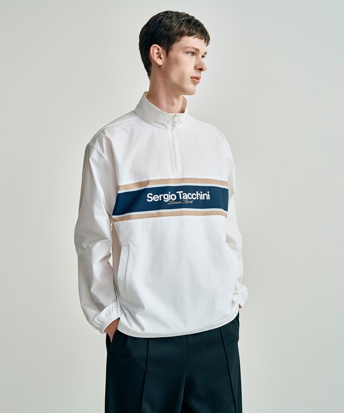 세르지오 타키니(SERGIO TACCHINI) U 다마린도 우븐 아노락 자켓
