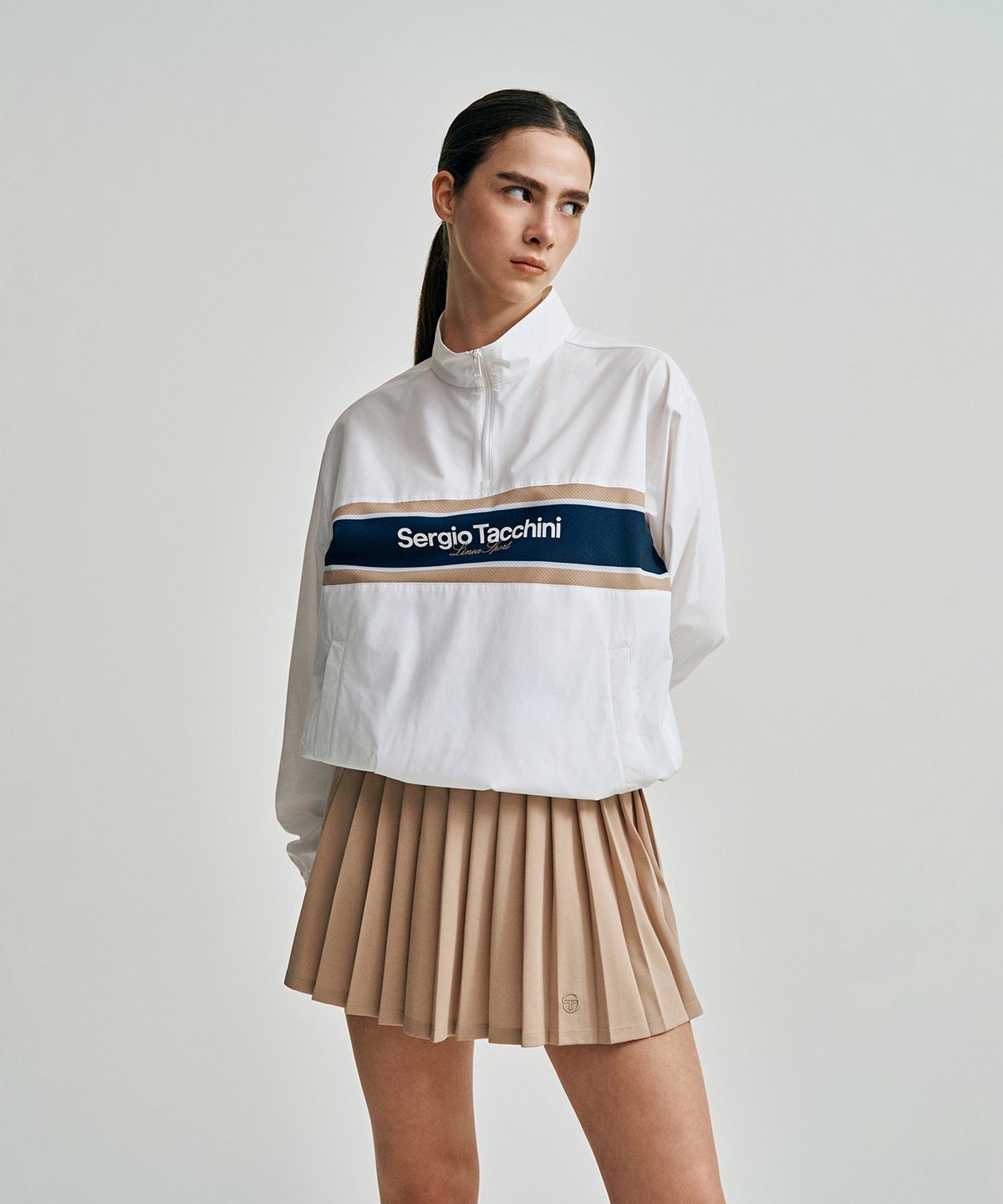 세르지오 타키니(SERGIO TACCHINI) U 다마린도 우븐 아노락 자켓