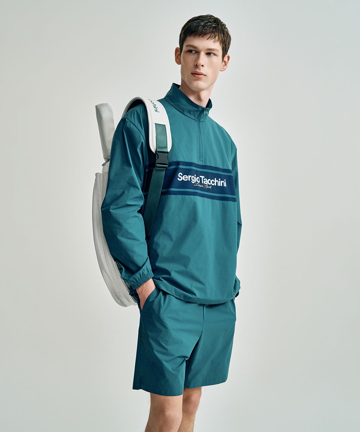 세르지오 타키니(SERGIO TACCHINI) U 다마린도 우븐 아노락 자켓