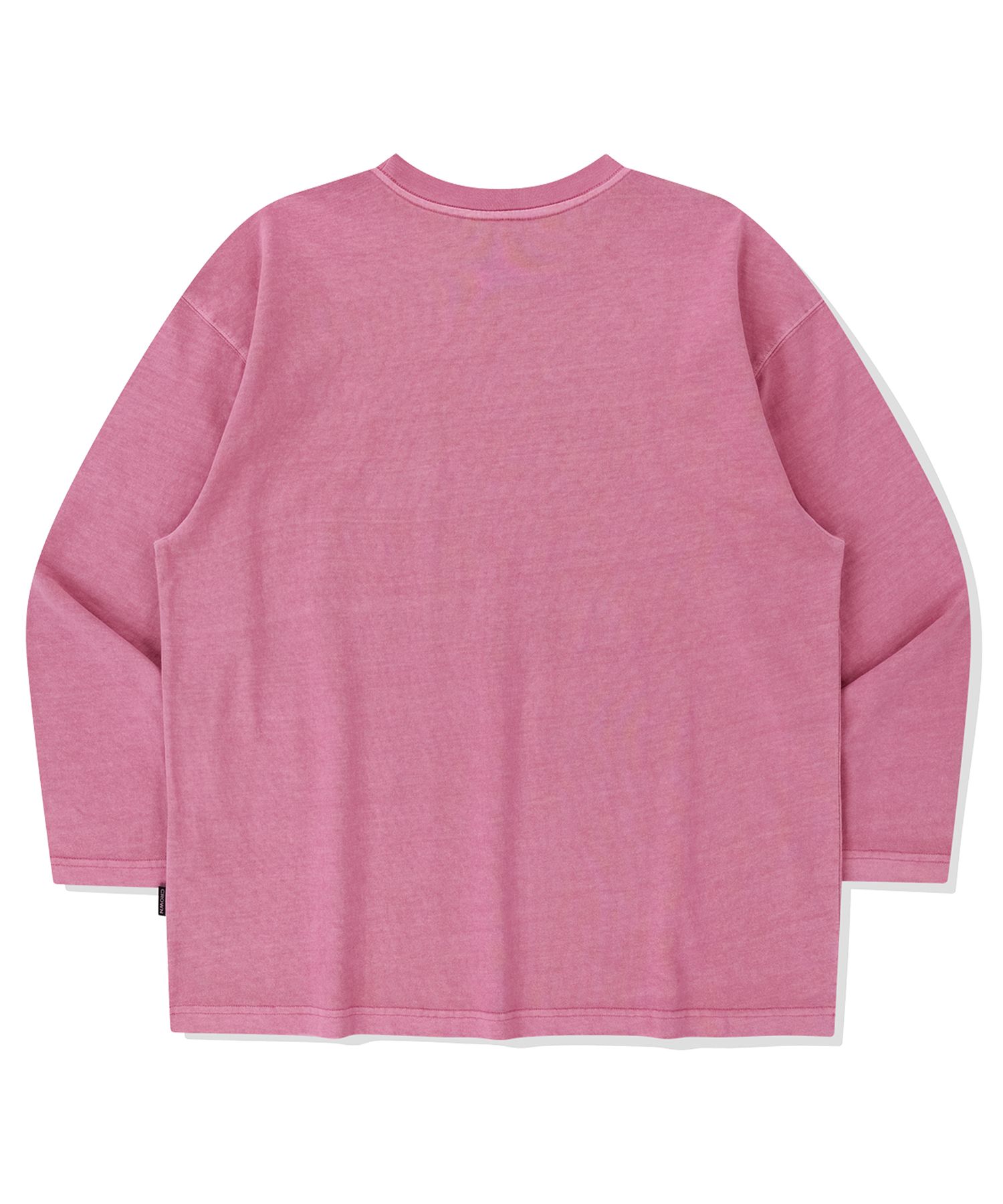 ROMANTIC CROWNのPigment Wash Long Sleeve T-Shirt 全3色 MUSINSA | ROMANTIC CROWN Pigment Wash Long Sleeve T-Shirt_Pink