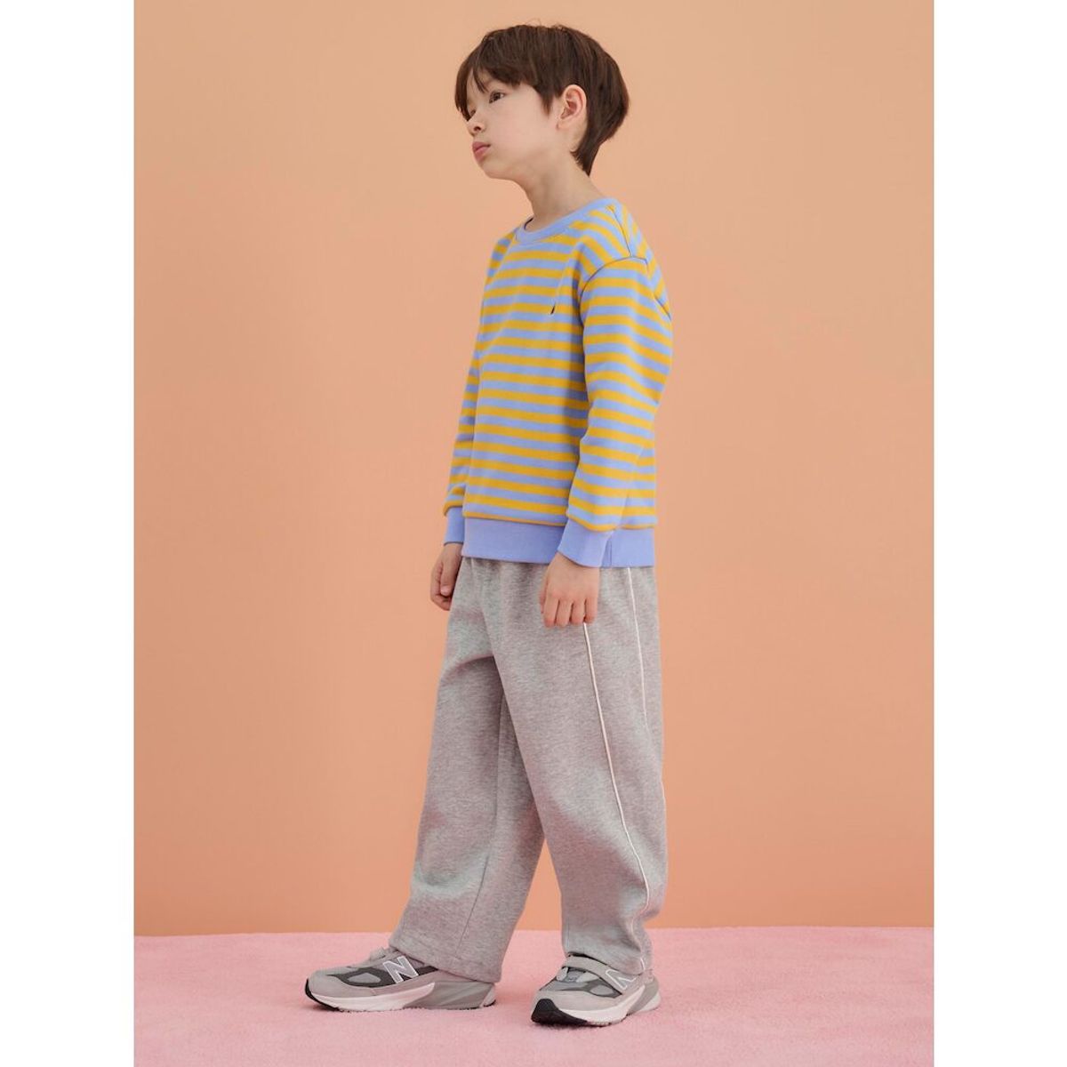 빈폴 키즈(BEANPOLE KIDS) 저지 와이드 팬츠  그레이 (BI5121U023)