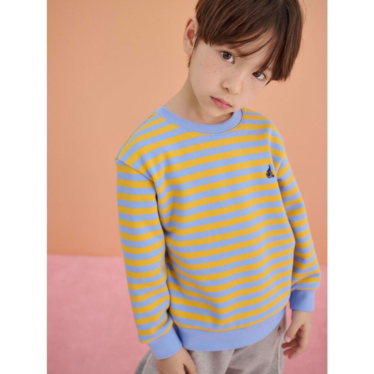 빈폴 키즈(BEANPOLE KIDS) 저지 와이드 팬츠  그레이 (BI5121U023)