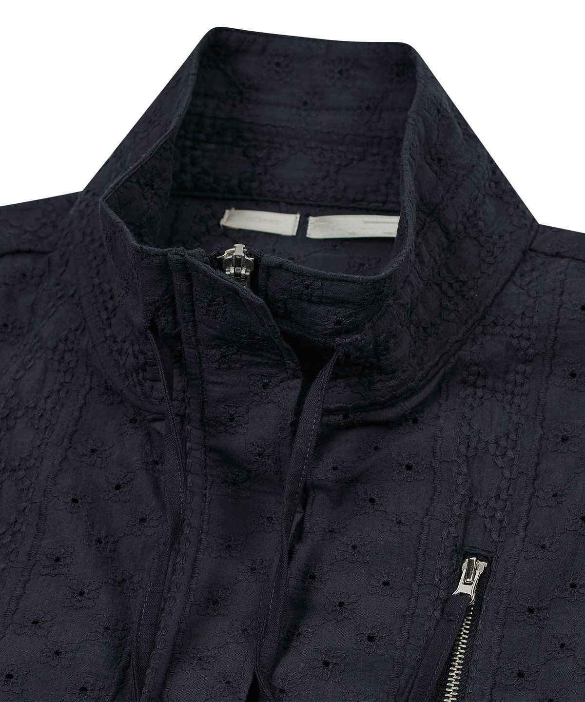 타입서비스(TYPESERVICE) String Trimmed Lace Jacket [Navy]