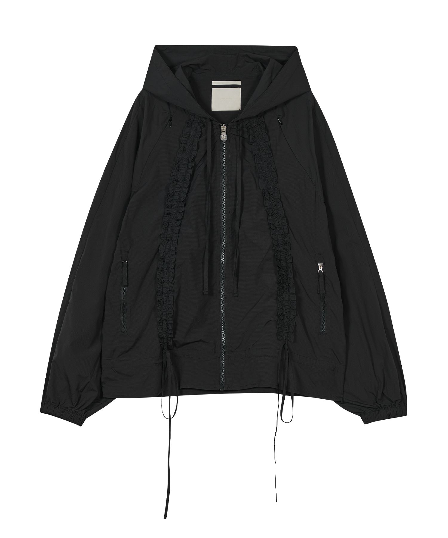 アウターその他 typeservice Ruffled Raglan Zip Hoodie Black MUSINSA公式 | TYPESERVICE Ruffled Raglan Zip Hoodie [Black]