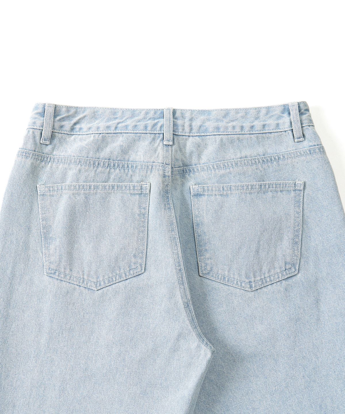 엑스컨테이너(EXCONTAINER) WIDE DENIM PANTS (SKY BLUE)