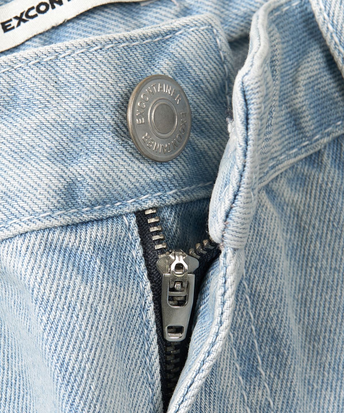엑스컨테이너(EXCONTAINER) WIDE DENIM PANTS (SKY BLUE)