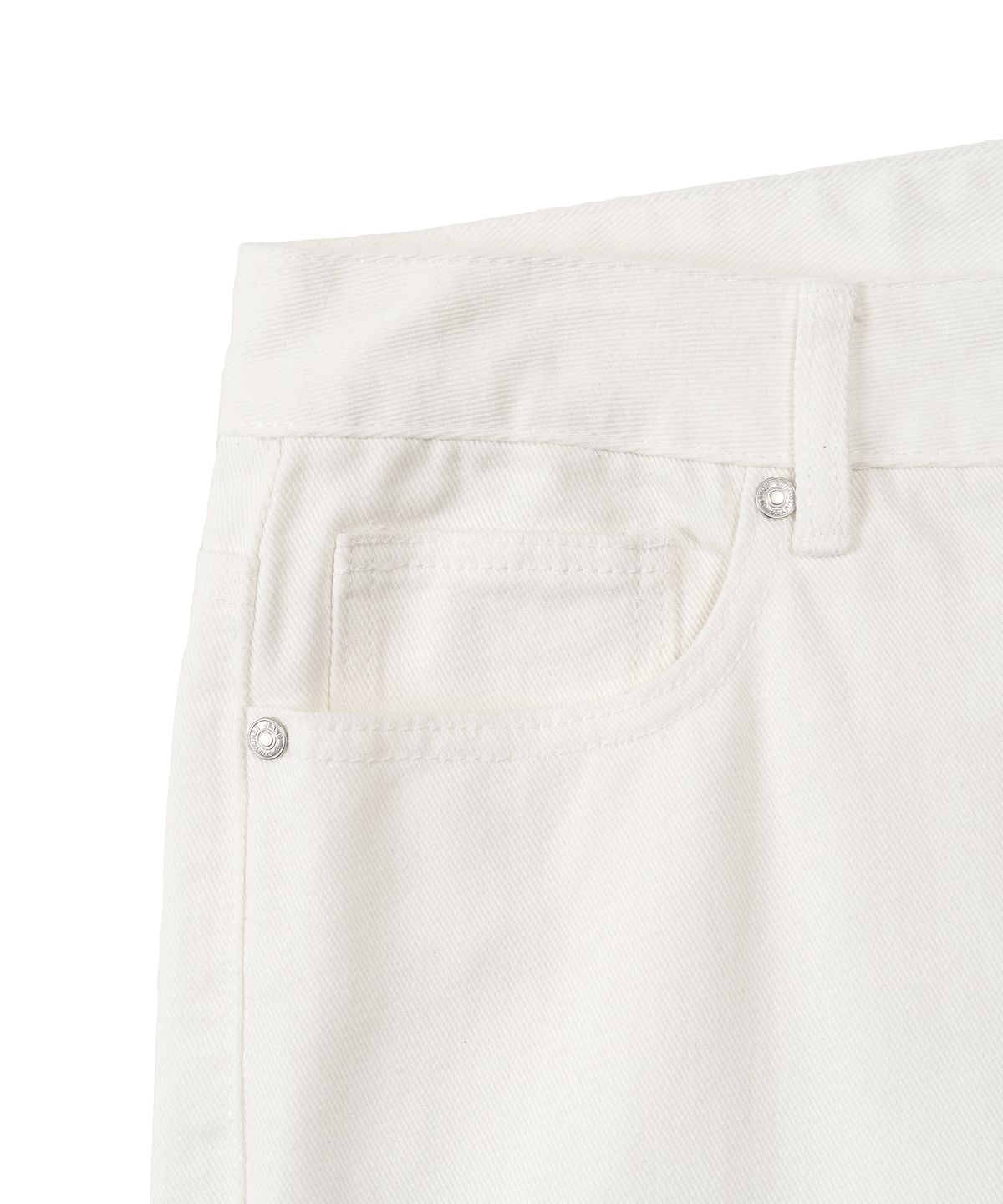엑스컨테이너(EXCONTAINER) WIDE DENIM PANTS (CREAM)