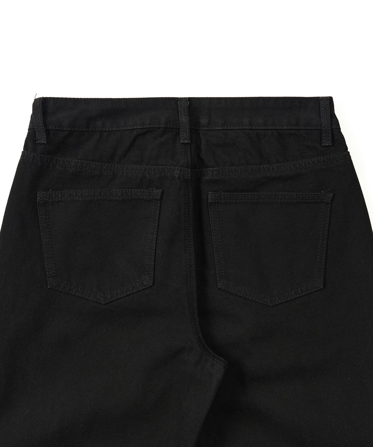 엑스컨테이너(EXCONTAINER) WIDE DENIM PANTS (BLACK)