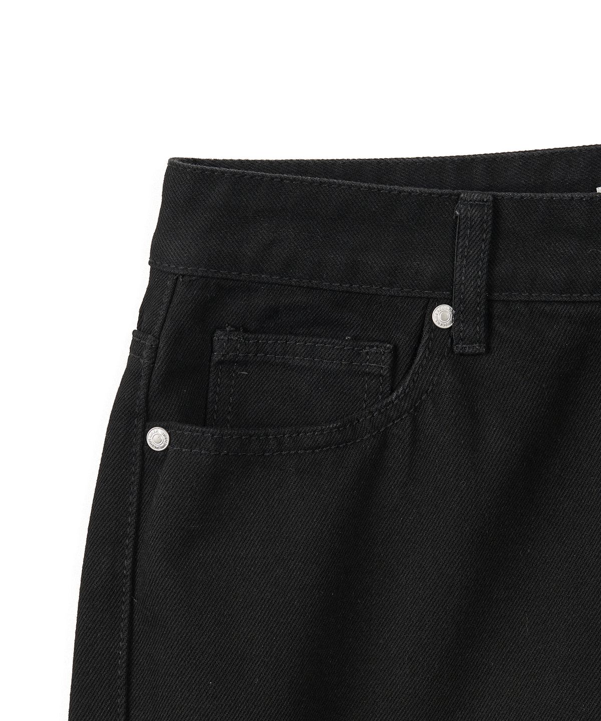 엑스컨테이너(EXCONTAINER) WIDE DENIM PANTS (BLACK)