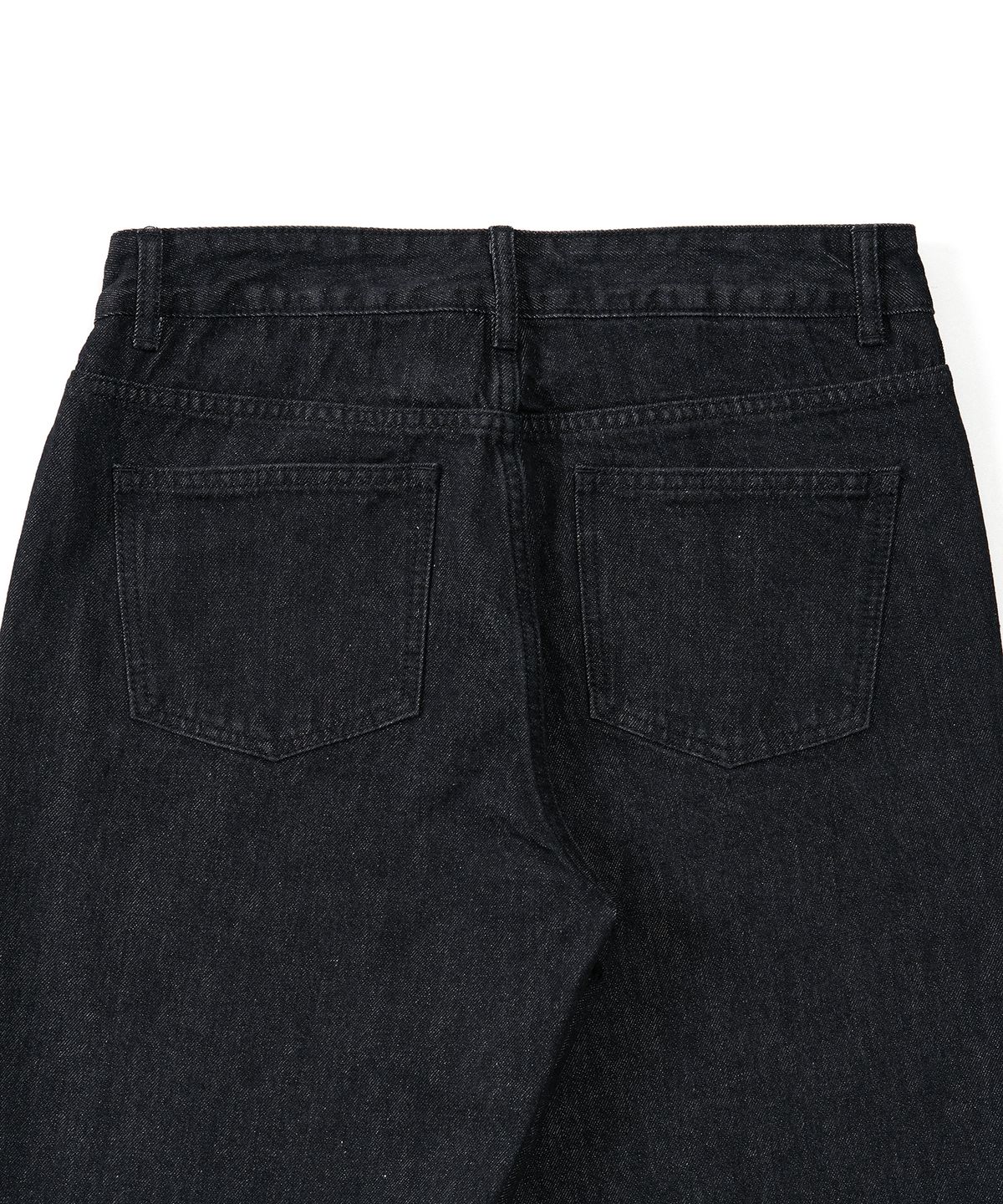 엑스컨테이너(EXCONTAINER) WIDE DENIM PANTS (RAW BLACK)