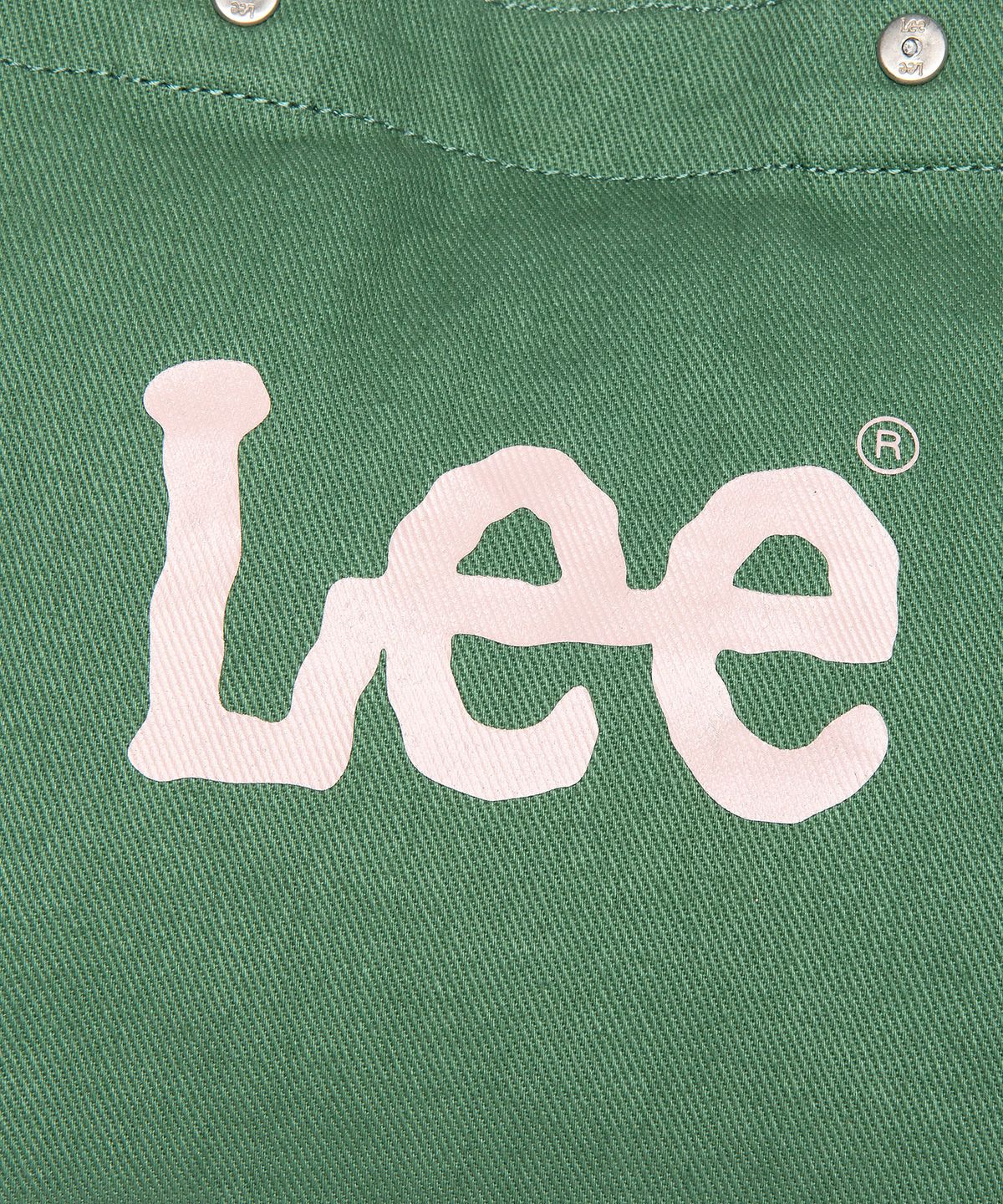 리(LEE) 트위치 로고 코튼 미니 토트백 그린
