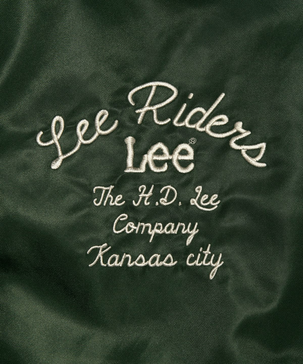 리(LEE) 헤비 나일론 바시티 자켓 그린